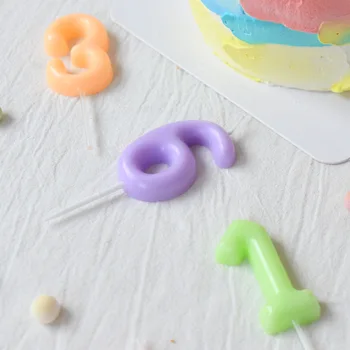 Macaron Birthday Цифров Бездымная Свещ Baby Парти, Торта, Аксесоари За Декориране На Десертно Плот