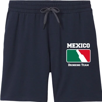 Mexico Drinking Team Бира С цветовете на мексиканския флаг, къси Панталони за мъже, къси Панталони по поръчка, къси Панталони за мъже, евтина удобно бебешко кошче (безплатно)