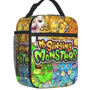 My Singing Monsters Термоизолированная чанта за обяд Карикатура Аниме Игра Преносим Контейнер За Обяд Пътна Многофункционална кутия за храна