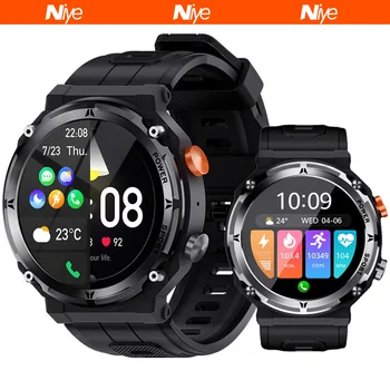 Niye/ лидер на продажбите, умни часовници за спорт на открито с три доказателства, Bluetooth 5.2, гривна за повикване, 1,39-инчов многофункционален часовник с дълбока водонепроницаемостью