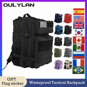 Oulylan 25L/45L Военен Тактически Раница За Мъже И Жени, Пътна чанта за нощуване на открито, 900D, Плат Оксфорд, Походный Раница за Туризъм