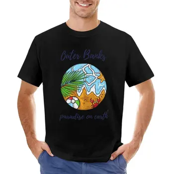 Outer Banks paradise on earth 6 Тениска бързосъхнеща риза празни тениски индивидуални тениски прости черни тениски мъжки
