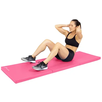 ProsourceFit трикуспидалната подложка за упражнения 6x2 инча, розово подложка за фитнес зала