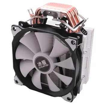 SNOWMAN 4PIN CPU cooler 6 топлинни тръби с един вентилатор за охлаждане 12 см вентилатор LGA775 1151 115x1366 подкрепа за Intel, AMD