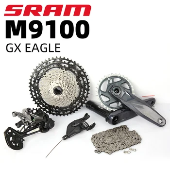 SRAM GX EAGLE 1x12 Способи за планинско Колоездене Groupset 10-52 T Триггерный скоростния XTR M9100 10-51 T Заден Превключвател на Коляновия Набор от Велосипеден Комплект