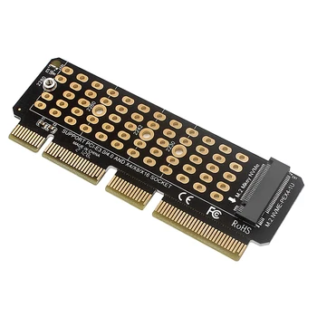 SSD до PCIE4.0 Карта на педала на газта Пълна скорост X4 M2 Карта адаптер NVME M. 2 за PCI-E4.0 Конвертор Подкрепа 1U сървър за 2230-2280 SSD