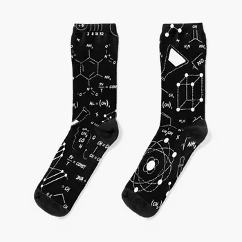 Science Black Board Chemistry Pattern - Забавен подарък за любителите на науката мъжки Чорапи памук Забавни чорапи