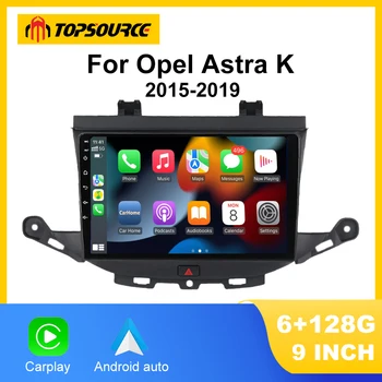 TOPSOURCE TS18 Безжична автомагнитола CarPlay Android за Opel Astra K 2015-2019 4G Автомобилен Мултимедиен GPS 2din автомагнитола