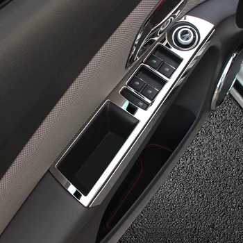 Thie2e Декорация на интериора от неръждаема стомана, един прозорец ключ, апликации на капака на Chevrolet Cruze 2009-2013, автомобилни аксесоари