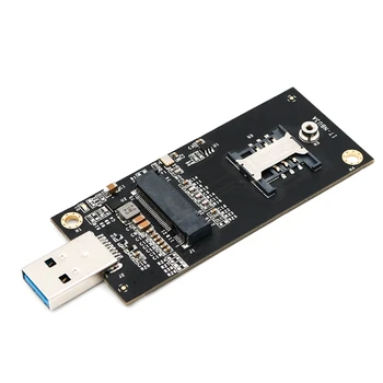 USB-адаптер M2 NGFF (M. 2) Ключ на B към адаптер USB 3.0 конектор СИМ 6Pin за модул WWAN/LTE