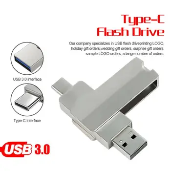 USB стик 3.1 Type-C Флаш-диск 2 TB 1 TB 512 GB 256 GB 128 GB Високоскоростен USB Устройство OTG Pen Drive Usb Stick На Телевизора