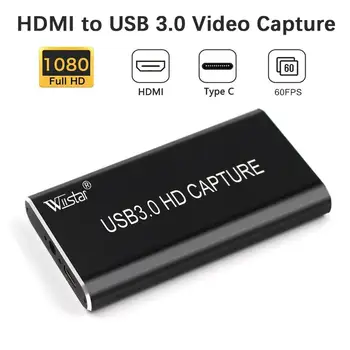 USB3.0 Карта за запис на видео и аудио Устройства, 4K, HDMI, USB 3.0 1080P60FPS Ключ за PC, PS4 излъчването на живо игри за Windows на Linux Os X