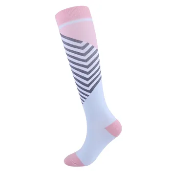 Unisex Multi Color Printed Пот Wicking Дишаща Sports Compression Чорапи Еластични Long Tube чорапи дамски чорапи дамски 양말