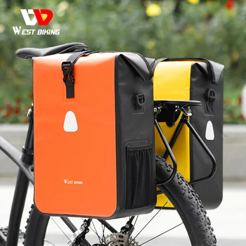 WEST BIKING 15L Чанта-Багажник Преносим Товарен Седельная чанта Водоустойчива Светоотражающая Голям Капацитет Аксесоари за планински Велосипеди