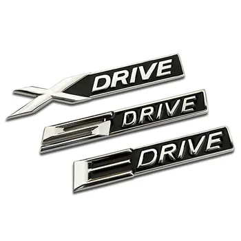 X DRIVE E DRIVE 5 Буквата на устройството Иконата емблемата на Автомобилни стикери за декорация странична врата за BMW модифицирани аксесоари 3 5 серия X1 X3 X5