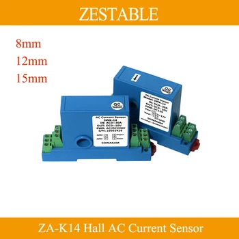 ZA-K14 Преобразувател на променлив ток, Ac 0-100A 0-200A Вход 4-20 ma 0-20 ma 0-5 В 0-10 Сензор ток Хол Амперный конвертор