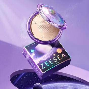 ZEESEA Безупречна монолитен борда захар, контрол на блясък и лъскав цвят на лицето, монолитен борда matte компактна пудра-основа за корейски грим