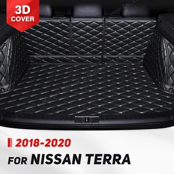 Автоматично Мат с Пълно Покритие на Багажника За Nissan TERRA 2018-2020 19 Automobile Калъф За ски Багажник, Тампон За Карго Подложка, Аксесоари За Защита на интериора