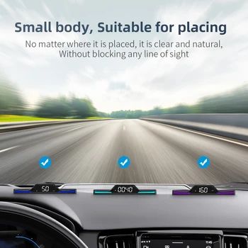 Автомобил скоростомер или часовници G15 HUD GPS, дисплей за безопасно шофиране, поддържа превозни средства, работещи с бензин