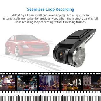 Автомобилен видеорекордер с Full HD 1080P видео рекордер за DVD плеър на Android, навигационен блок ADAS LDWS, автоматична запис на аудио, пренос на глас и видео
