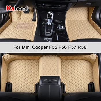 Автомобилни Постелки KAHOOL По Поръчка За Mini Cooper R56 F55 F56 F57, Автоаксесоари, Килим За Краката
