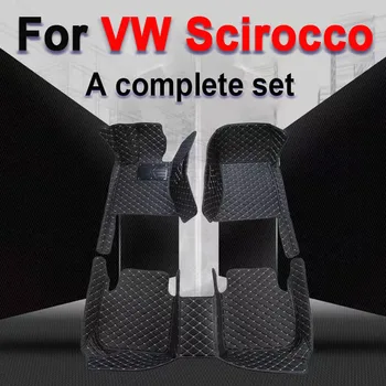 Автомобилни стелки за Volkswagen VW Scirocco 2009 2010 2011 2012 2013 2014 2015 2016 2017 автомобилни накладки за краката авто килим