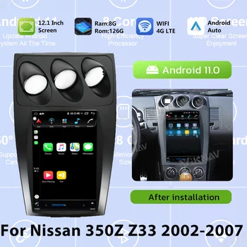 Автомобилно радио Tesla Style За Nissan 350Z Z33 2002-2007 Обновяване на 8 Основната Stere Android Autoaudio Безжичен CarPlay 128 GB Мултимедия