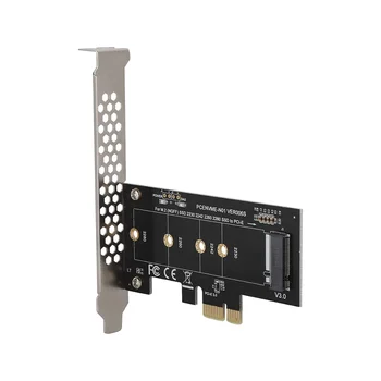 Адаптер M. 2 PCIe карта за разширяване на M. 2 за PCI E3.0 X1, твърд диск M2 NGFF NVME (ключ M) за PCIe 3.0 x 1, за настолен съединител за PCI Express