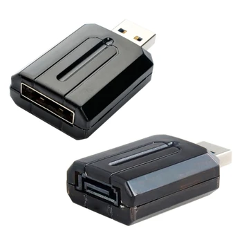 Адаптер USB to/eSATA за твърди дискове 2.5 инча и 3,5 инча и висока скорост на трансфер на данни до 3 Gb/с 54 db