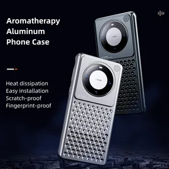 Алуминиев калъф за телефон, устойчив на удари Метален калъф за ароматерапия с отвори за охлаждане на Huawei Капитан 50 Pro Капитан 60 Pro