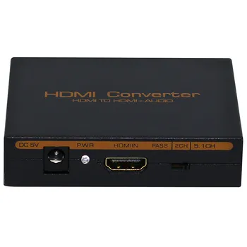 Аудио екстрактор HDMI-HDMI 1080P ивица на оптичен SPDIF + RCA L/R аудио екстрактор converter HD аудио сплитер