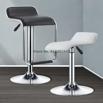 Бар стол с модерен прости модерен, висок подвижен въртящ се бар стол, домашен стол бар, луксозен лек подвижен стол