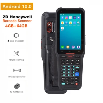 Баркод скенер PDA Android 10 Здрав преносим мобилен терминал PDA 4G NFC, WiFi, Bluetooth