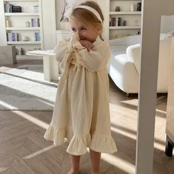 Бебешка рокля 2023 Нови есенни рокли с дълъг ръкав за момичета