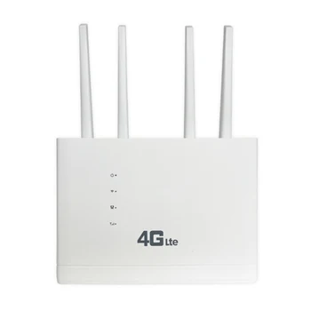 Безжичен рутер 4G, Штепсельная вилица САЩ/ЕС, безжична точка за достъп, 150 Mbit/s, външна антена, 4 мрежови портове, Мрежов модем за вашия домашен офис
