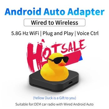 Безжична автоматично адаптер Android Mini Carplay AI Box Car OEM, кабелна Android Auto до безжичен USB ключ за Kia на Hyundai, Toyota, Honda