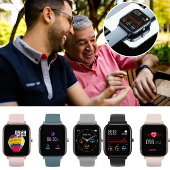 Безплатна доставка Спортни смарт часовници P8 за фитнес, смарт гривна с сърдечния ритъм, сензорна технология за фитнес, директна доставка на едро