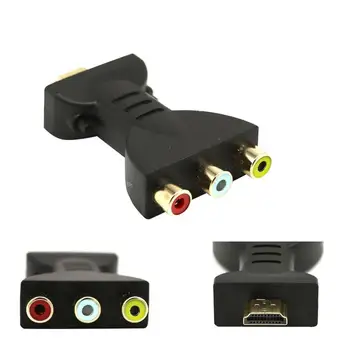 Видео-аудио конвертор, който е съвместим с 1080P Scart към HDMI Адаптер сигнал с кабел за зареждане за ТВ декодери, DVD и HDTV проектор Конвертор