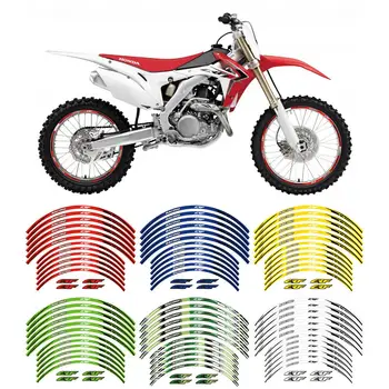 Висококачествени стикери за колела на мотоциклети, водоустойчив светлоотразителни стикери, ленти по ръба, за HONDA CRF 50Е CRF 70F CRF 80F