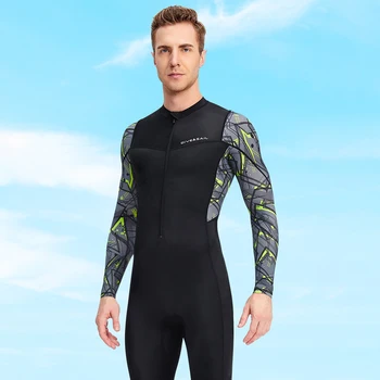 Водолазный костюм със защита от студ, Слънцезащитен крем за подводно плуване, бански костюм за сърф с цип, еластично дышащее Екипировка за гмуркане със защита от надраскване