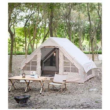 Водоустойчив Надуваема Палатка Луксозен Къмпинг Хотелски палатка на 5-8 души Повече Преносим Кемпинговой палатки С въздушно помпа за вашето семейно парти
