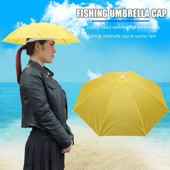 Водоустойчив шапка-чадър с защита от uv, Риболовна шапка с поплавъка, Дъждовна шапка, Дъждовна шапка, Сгъваема прическа За къмпинг, Риболовна шапка