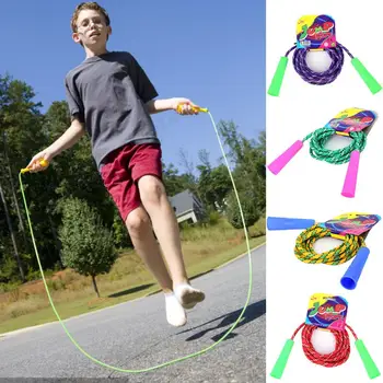 Въже за скачане Портативна за упражнения, Цветни Разглеждането Практически мека скачане на въже без entanglements
