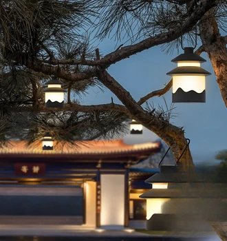 Външен лампиона водоустойчива акумулаторна батерия за преносим лампа, градинска декоративна лампа и външно озеленяване на вила лампа