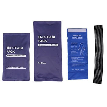 Гелевый пакет с лед Студен Компрес за многократна употреба за Травма, за облекчаване на болката в гърба, Облекчаване на мигрена Топло - и Холодотерапия за задната част на краката и ръцете