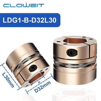Гъвкава мембранная прикачване Cloweit D32L30 с повишен въртящ момент от 5 мм до 14 мм, 8-вита съединителя за серво мотор с по-голям въртящ момент