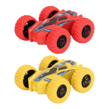 Двупосочен инерционен автомобил с фрикционным колела, мини-сейф, големи гуми, въртящи се на 360 градуса четырехколесный трюковый кола за деца, за дома