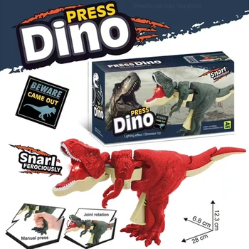 Детска декомпрессионная играчка-динозавър, творчески телескопични кутия люлка без батерии, играчки-динозаврите-неспокойни, Коледни подаръци за деца