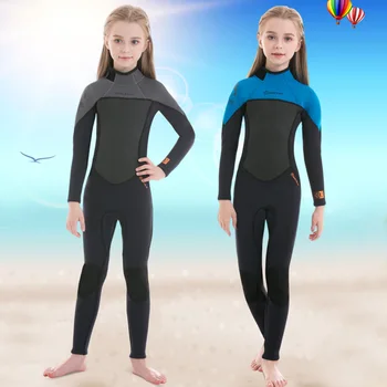 Детски костюм за гмуркане и сърф, цели облекло за гмуркане с дълги ръкави, Защита от uv защита от медузи, Трайни аксесоари за улицата