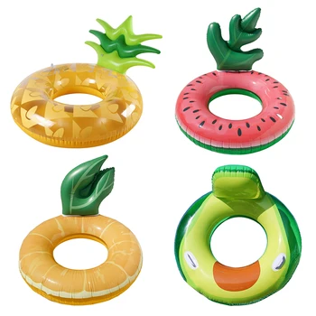 Детски пръстен-гаф за басейна, творчески топене за басейни от PVC с плодове, удобни износоустойчивост, за многократна употреба за лятна плажна партита